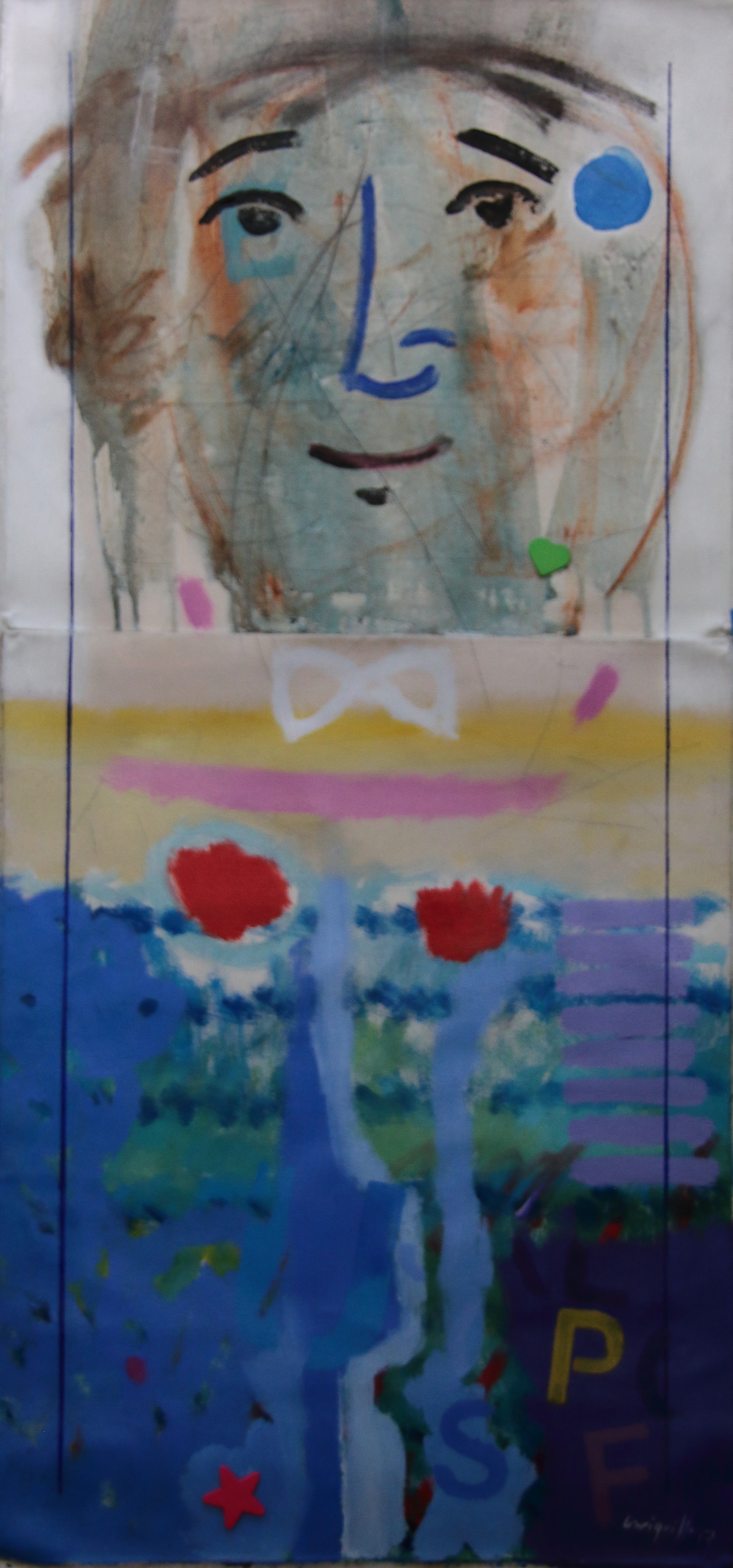 Figure with Bow and Flowers