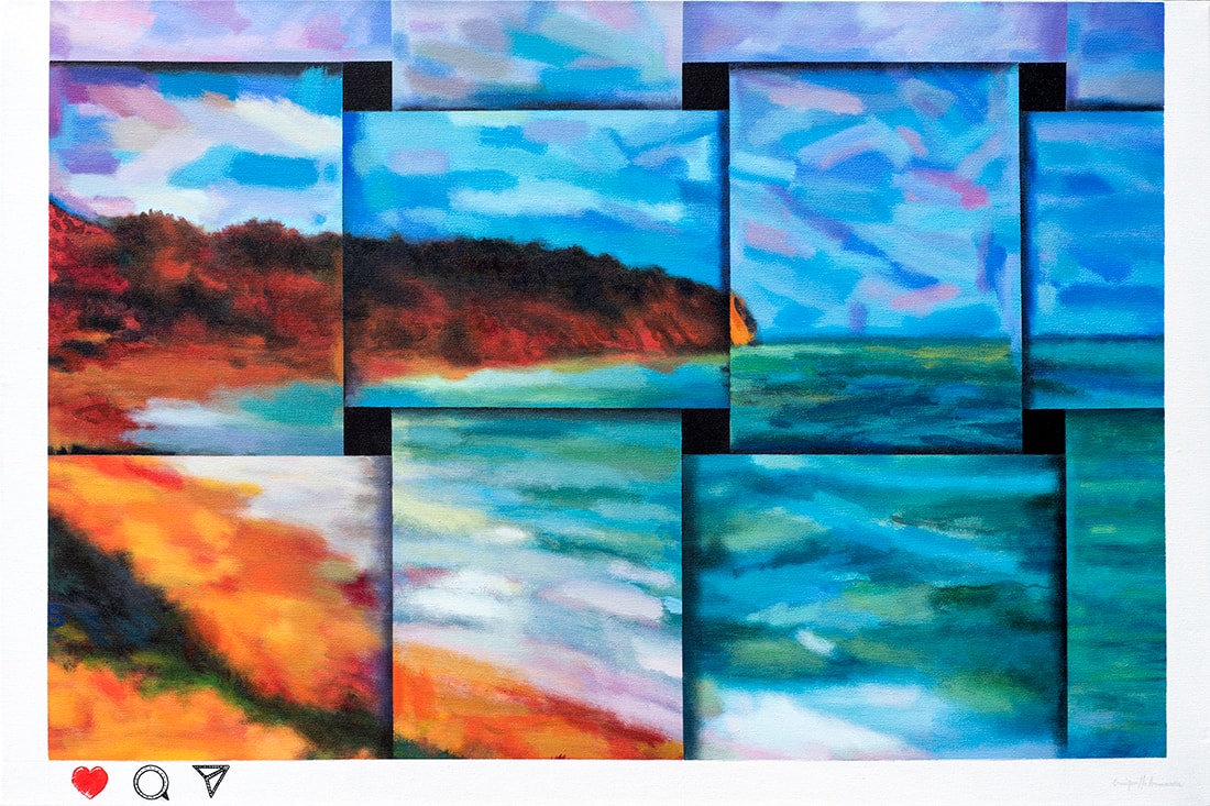 VMH3376 — Mixed media on canvas, 2023