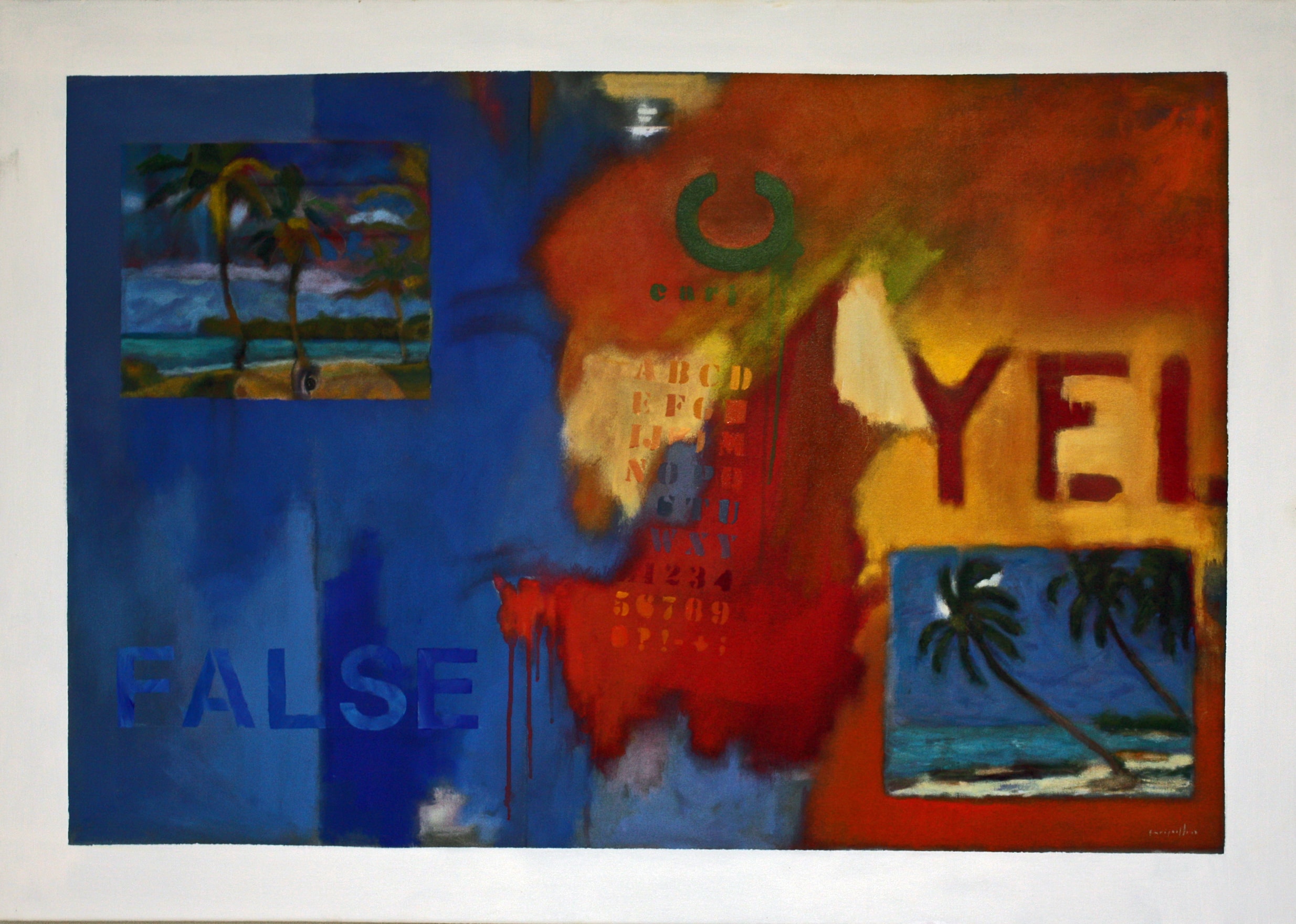 A Caribbean Dream for Jasper — Mixed media on canvas, 2024